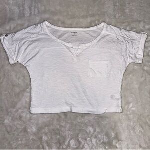Express White Cropped Tshirt Size Small